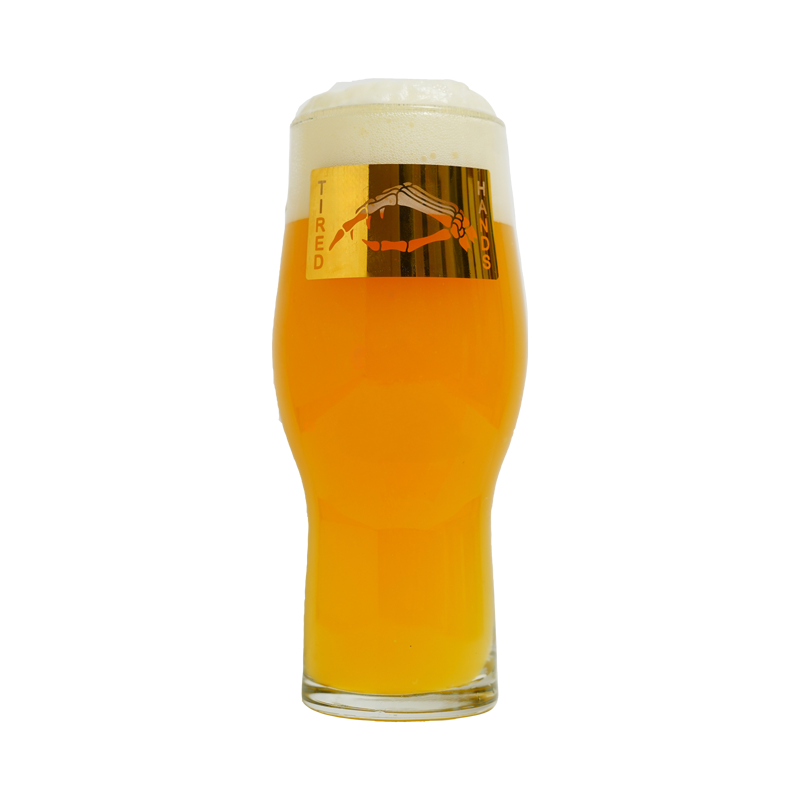 Skeleton Hand Gold Foil Glass