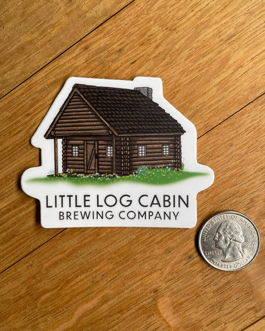 Little Log Cabin sticker