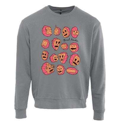 Many Faces Crew Neck Sweatshirt