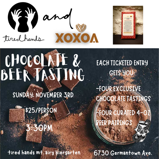 XOXOA Beer and Chocolate Pairing