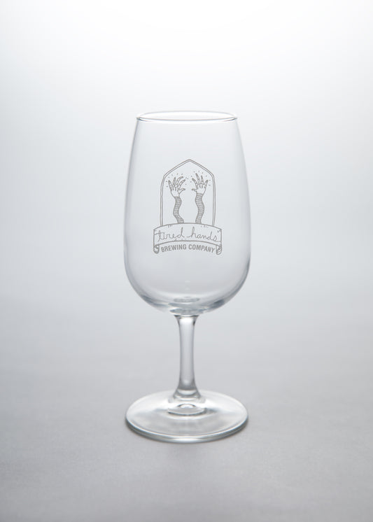 Crest Logo Taster Glass